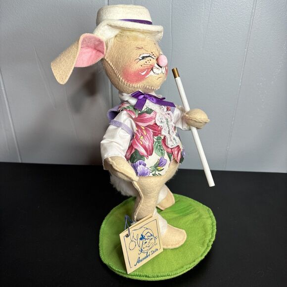ANNALEE 10" EASTER PARADE BOY BUNNY EYES CLOSED #0656 - 1995 - Picture 5 of 8